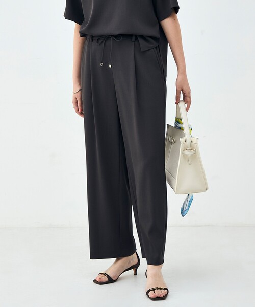 NOLLEY’S(ノーリーズ)の「《セットアップ対応》ウォッシャブルイージーツイルセミワイドパンツ(その他パンツ・レディース・ブラック/チャコールグレー/ホワイト/キャメル・34/36/38/40)」の14枚目の写真