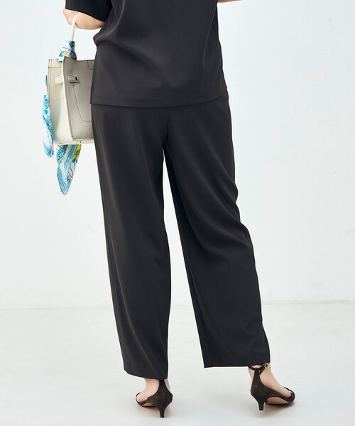 NOLLEY’S(ノーリーズ)の「《セットアップ対応》ウォッシャブルイージーツイルセミワイドパンツ(その他パンツ・レディース・ブラック/チャコールグレー/ホワイト/キャメル・34/36/38/40)」の19枚目の写真