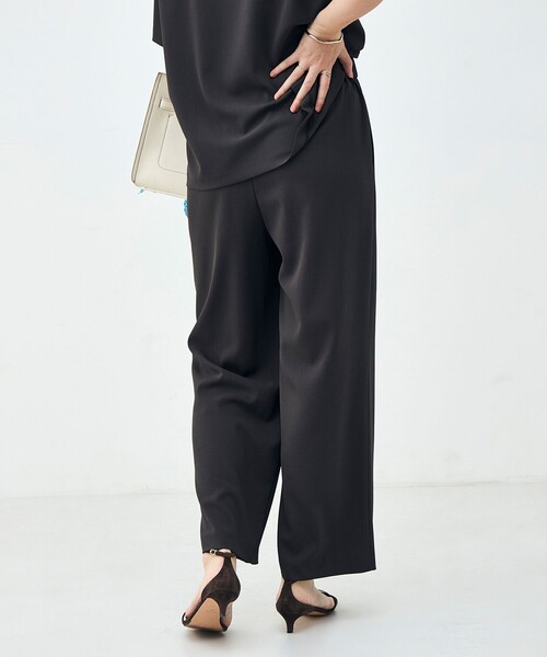 NOLLEY’S(ノーリーズ)の「《セットアップ対応》ウォッシャブルイージーツイルセミワイドパンツ(その他パンツ・レディース・ブラック/チャコールグレー/ホワイト/キャメル・34/36/38/40)」の20枚目の写真