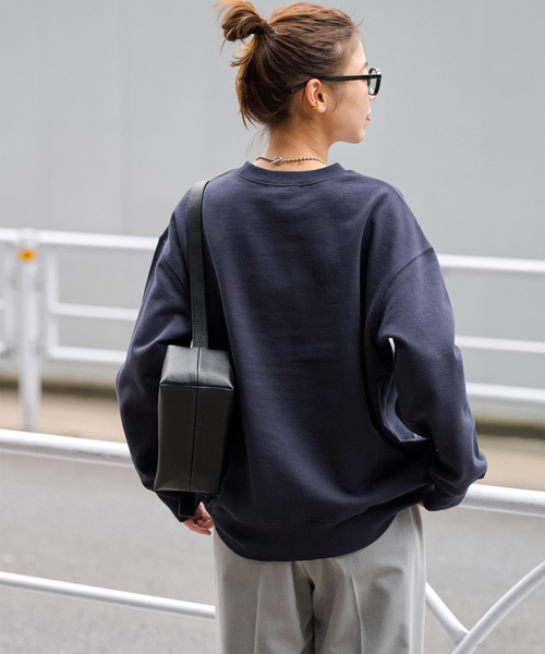 JOURNAL STANDARD relume（ジャーナルスタンダード　レリューム）の「《WEB限定追加5》ST.ALBANSロゴスウェット（スウェット・レディース・ネイビー・FREE）」の7枚目の写真