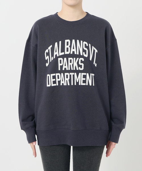 JOURNAL STANDARD relume（ジャーナルスタンダード　レリューム）の「《WEB限定追加5》ST.ALBANSロゴスウェット（スウェット・レディース・ネイビー・FREE）」の8枚目の写真