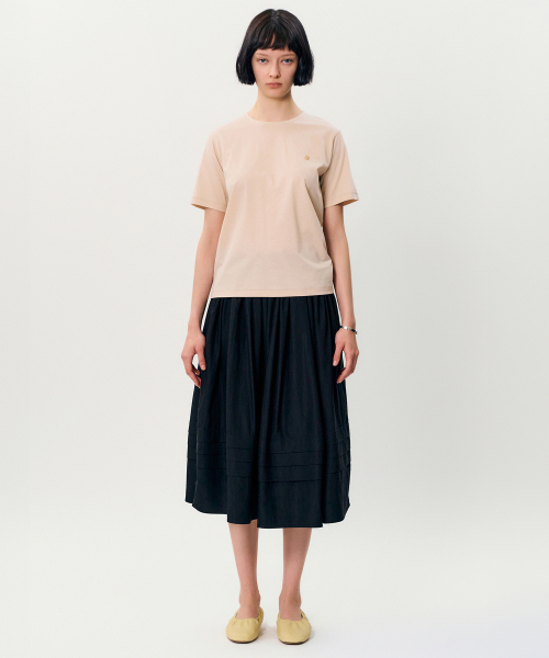 MAYVERU（メイバーユー）の「Dudi T-shirt _ Beige（Tシャツ/カットソー・レディース・その他・FREE）」の2枚目の写真