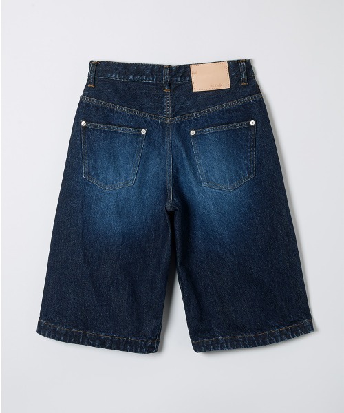 soduk(スドーク)の「vintage denim short trousers(デニムパンツ・レディース・インディゴブルー/ブラック・ONE SIZE)」の9枚目の写真