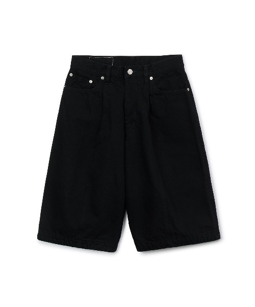soduk(スドーク)の「vintage denim short trousers(デニムパンツ・レディース・インディゴブルー/ブラック・ONE SIZE)」の12枚目の写真