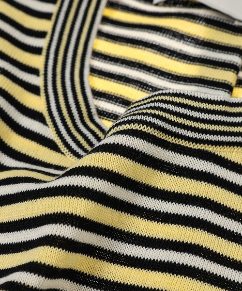 TAN(タン)の「COMPACT KNITTED TEE(Tシャツ/カットソー・レディース・レッド系その他/イエロー系その他・FREE)」の4枚目の写真
