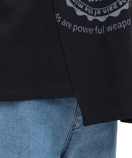 チチカカ(チチカカ)の「Orale! リメイク風カレッジTシャツ(Tシャツ/カットソー・レディース・グリーン/ホワイト/ブラック・FREE)」の14枚目の写真