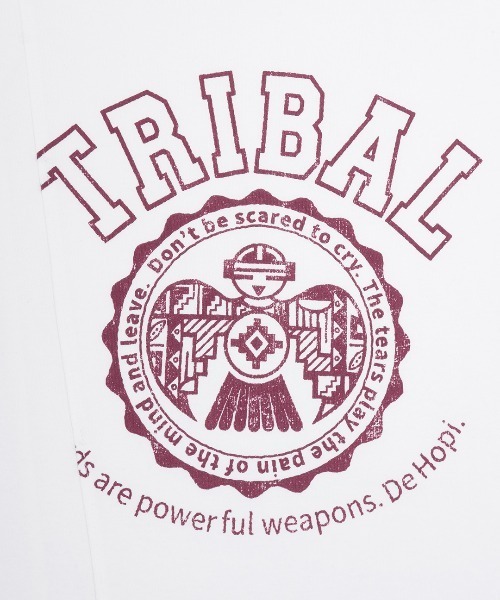 チチカカ(チチカカ)の「Orale! リメイク風カレッジTシャツ(Tシャツ/カットソー・レディース・グリーン/ホワイト/ブラック・FREE)」の15枚目の写真