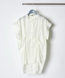 Layered Tuck Sleeveless Blouse / レイヤードタックノースリーブブラウス