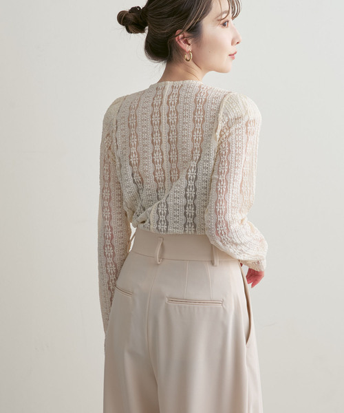 Noble（ノーブル）の「レースカーディガン（カーディガン/ボレロ・レディース・ホワイト系その他/ブラック・FREE）」の18枚目の写真