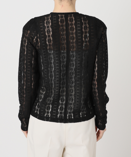 Noble（ノーブル）の「レースカーディガン（カーディガン/ボレロ・レディース・ホワイト系その他/ブラック・FREE）」の12枚目の写真