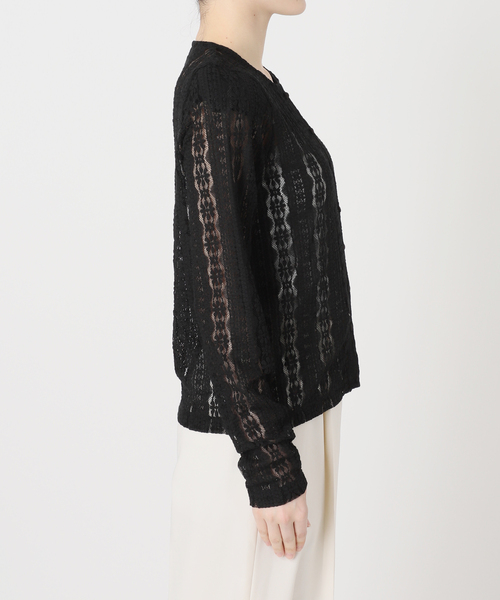 Noble（ノーブル）の「レースカーディガン（カーディガン/ボレロ・レディース・ホワイト系その他/ブラック・FREE）」の11枚目の写真