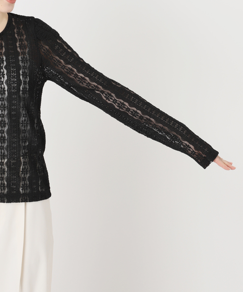 Noble（ノーブル）の「レースカーディガン（カーディガン/ボレロ・レディース・ホワイト系その他/ブラック・FREE）」の10枚目の写真