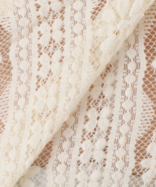 Noble（ノーブル）の「レースカーディガン（カーディガン/ボレロ・レディース・ホワイト系その他/ブラック・FREE）」の3枚目の写真