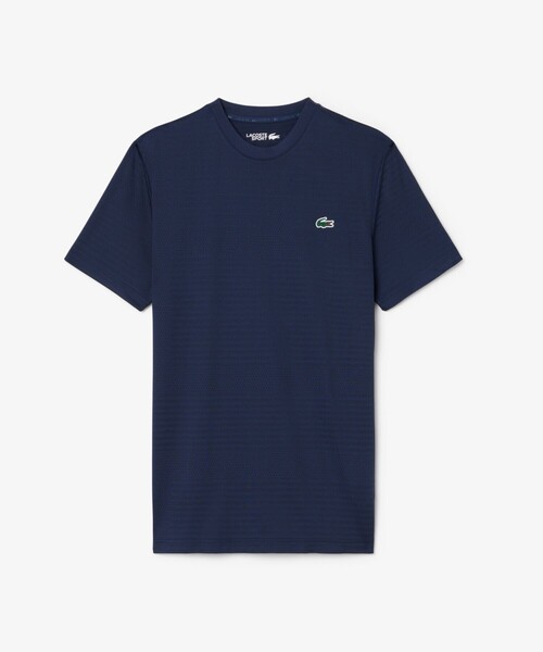 LACOSTE（ラコステ）の「ウルトラドライコートジャガードTシャツ（Tシャツ/カットソー・メンズ・オレンジ/ネイビー・3/4/5）」の8枚目の写真