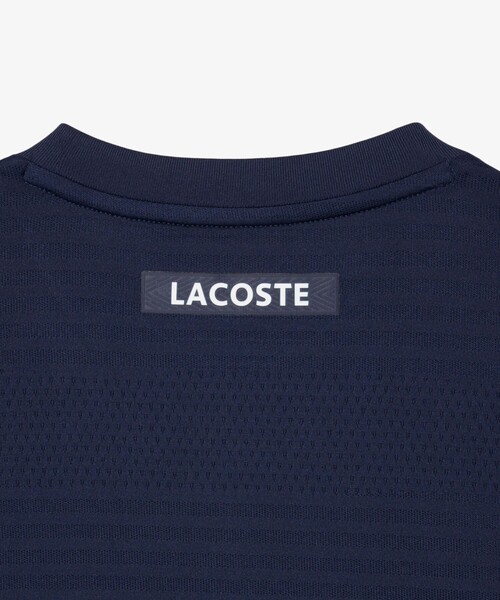 LACOSTE（ラコステ）の「ウルトラドライコートジャガードTシャツ（Tシャツ/カットソー・メンズ・オレンジ/ネイビー・3/4/5）」の10枚目の写真