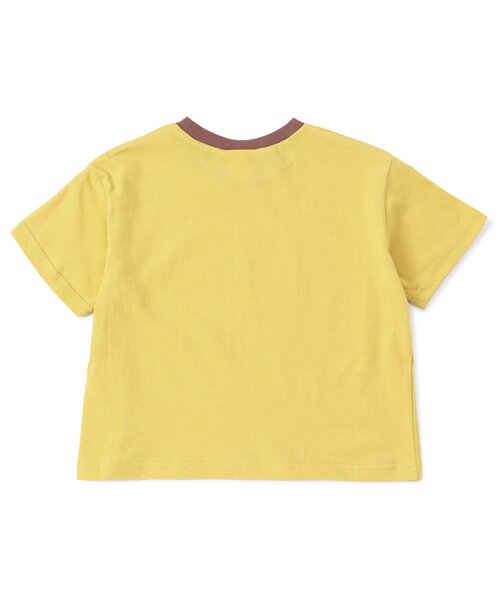 BREEZE（ブリーズ）の「【WEB限定】リンガー配色アニマルカレッジ半袖Tシャツ（Tシャツ/カットソー・キッズ・キナリ/ネイビー/イエロー/ブラウン/ピンク・90/100/110/120/130/140）」の14枚目の写真