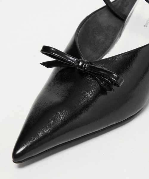 SY UNITED ARROWS(シーユナイテッドアローズ)の「<SY> シェイプヒールリボンミュール サンダル50↑(サンダル・レディース・レッド/ブラック・25cm/24.5cm/24cm/23.5cm/23cm/22.5cm/22cm)」の9枚目の写真