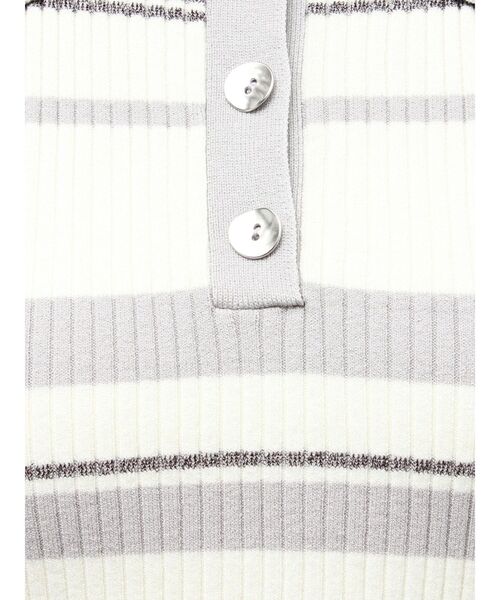 LAGUNAMOON（ラグナムーン）の「シャツカラーノースリニットプルオーバー（ニット/セーター・レディース・ネイビー/グレー/レッド/ピンク・FREE）」の9枚目の写真