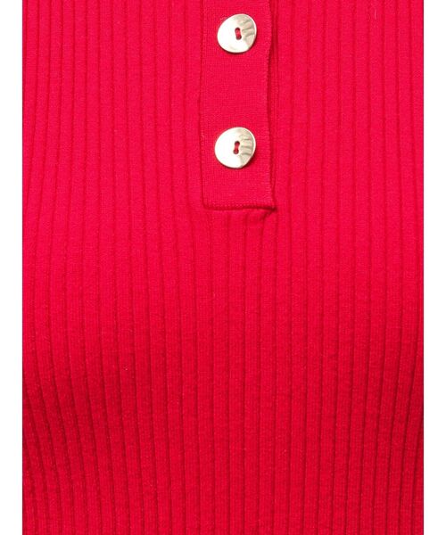 LAGUNAMOON（ラグナムーン）の「シャツカラーノースリニットプルオーバー（ニット/セーター・レディース・ネイビー/グレー/レッド/ピンク・FREE）」の10枚目の写真