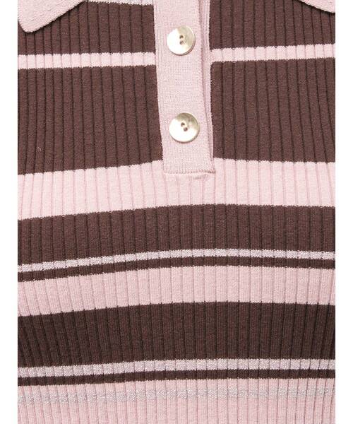 LAGUNAMOON（ラグナムーン）の「シャツカラーノースリニットプルオーバー（ニット/セーター・レディース・ネイビー/グレー/レッド/ピンク・FREE）」の12枚目の写真