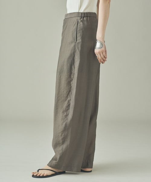 Curensology（カレンソロジー）の「Curensology(カレンソロジー)/シルクブレンドシアーパンツ（その他パンツ・レディース・ブラウン/クリーム・FREE）」の4枚目の写真