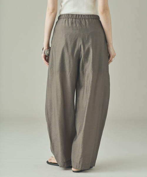 Curensology（カレンソロジー）の「Curensology(カレンソロジー)/シルクブレンドシアーパンツ（その他パンツ・レディース・ブラウン/クリーム・FREE）」の5枚目の写真