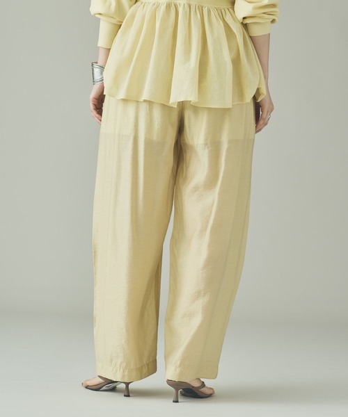 Curensology（カレンソロジー）の「Curensology(カレンソロジー)/シルクブレンドシアーパンツ（その他パンツ・レディース・ブラウン/クリーム・FREE）」の11枚目の写真