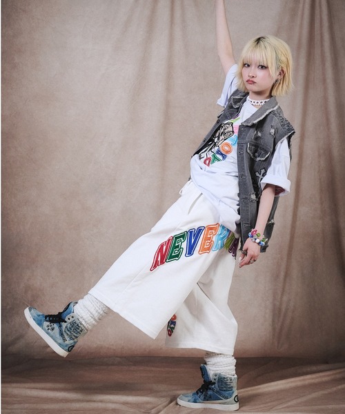 GALFY（ガルフィー）の「【GALFY/ガルフィー】おしゃぶりワンワン カラフルロゴショートパンツ（スウェットパンツ・メンズ・ホワイト/ピンク/ブラック・L/XL/M）」の16枚目の写真