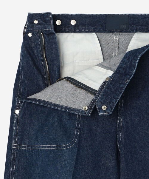 SERGE de bleu（サージ）の「SERGE | W SIDE ZIP PANTS FADED BLUE WOMEN（デニムパンツ・レディース・インディゴブルー・23/24）」の6枚目の写真