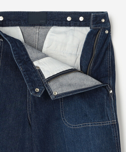 SERGE de bleu（サージ）の「SERGE | W SIDE ZIP PANTS FADED BLUE WOMEN（デニムパンツ・レディース・インディゴブルー・23/24）」の7枚目の写真