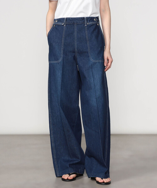 SERGE | W SIDE ZIP PANTS FADED BLUE WOMEN（デニムパンツ）｜SERGE