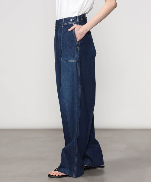 SERGE de bleu(サージ)の「SERGE | W SIDE ZIP PANTS FADED BLUE WOMEN(デニムパンツ・レディース・インディゴブルー・23/24)」の9枚目の写真