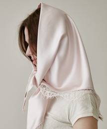 FUULLY STUDIO（フーリィーステューディオ）の「サテンレーススカーフ（ストール/ショール）」