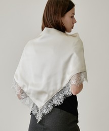 FUULLY STUDIO（フーリィーステューディオ）の「サテンレーススカーフ（ストール/ショール）」