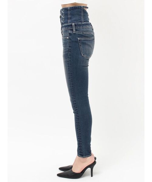 GYDA（ジェイダ）の「ハイウエストsacred edge crossフロントZIPレースアップスキニーデニムパンツ（デニムパンツ・レディース・ブルー/ライトブルー/ブラック・MEDIUM/SMALL/X-SMALL）」の13枚目の写真