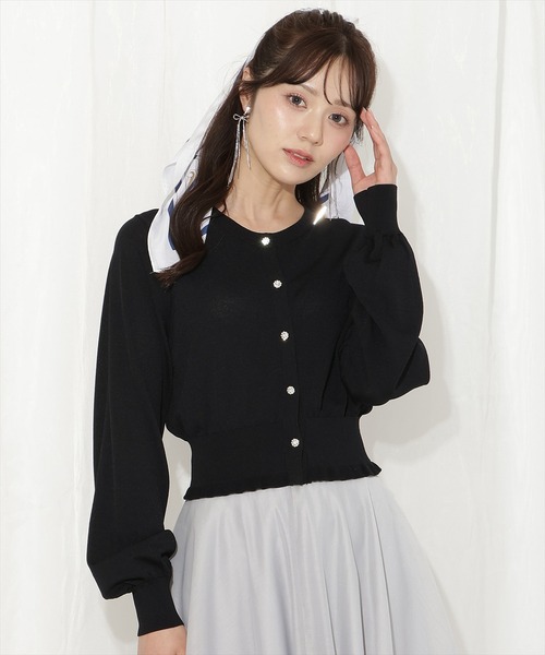 WILLSELECTION（ウィルセレクション）の「フリルヘムUVカットカーディガン（カーディガン/ボレロ・レディース・イエロー/ピンク/ブラック/オフホワイト/ミント・FREE）」の16枚目の写真