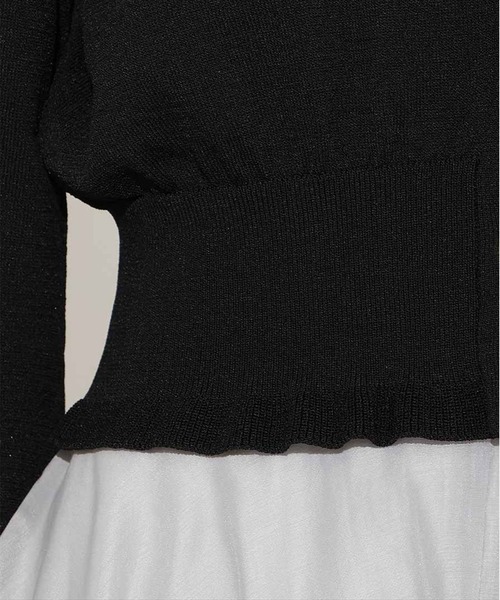 WILLSELECTION（ウィルセレクション）の「フリルヘムUVカットカーディガン（カーディガン/ボレロ・レディース・イエロー/ピンク/ブラック/オフホワイト/ミント・FREE）」の20枚目の写真