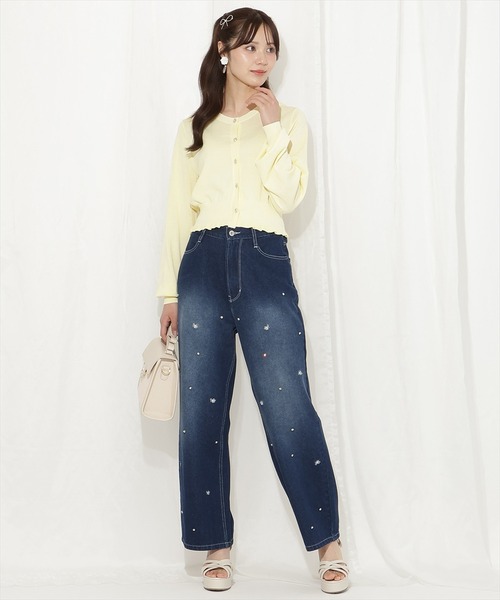 WILLSELECTION（ウィルセレクション）の「フリルヘムUVカットカーディガン（カーディガン/ボレロ・レディース・イエロー/ピンク/ブラック/オフホワイト/ミント・FREE）」の8枚目の写真