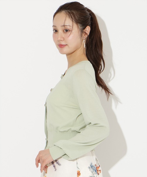 WILLSELECTION（ウィルセレクション）の「フリルヘムUVカットカーディガン（カーディガン/ボレロ・レディース・イエロー/ピンク/ブラック/オフホワイト/ミント・FREE）」の10枚目の写真