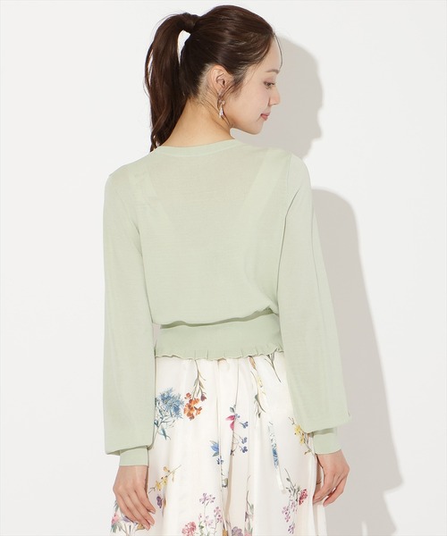 WILLSELECTION（ウィルセレクション）の「フリルヘムUVカットカーディガン（カーディガン/ボレロ・レディース・イエロー/ピンク/ブラック/オフホワイト/ミント・FREE）」の11枚目の写真