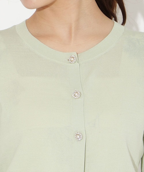 WILLSELECTION（ウィルセレクション）の「フリルヘムUVカットカーディガン（カーディガン/ボレロ・レディース・イエロー/ピンク/ブラック/オフホワイト/ミント・FREE）」の12枚目の写真