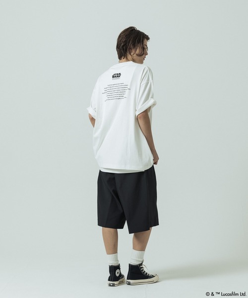 SLICK（スリック）の「【SLICK/スリック】SLICK / STAR WARS / Printed T-shirt 01/スターウォーズ / パウダー加工プリントTシャツ /オーバーサイズ シルエット/ ビンテージ（Tシャツ/カットソー・メンズ・ブラック/ホワイト・2/1/3）」の10枚目の写真