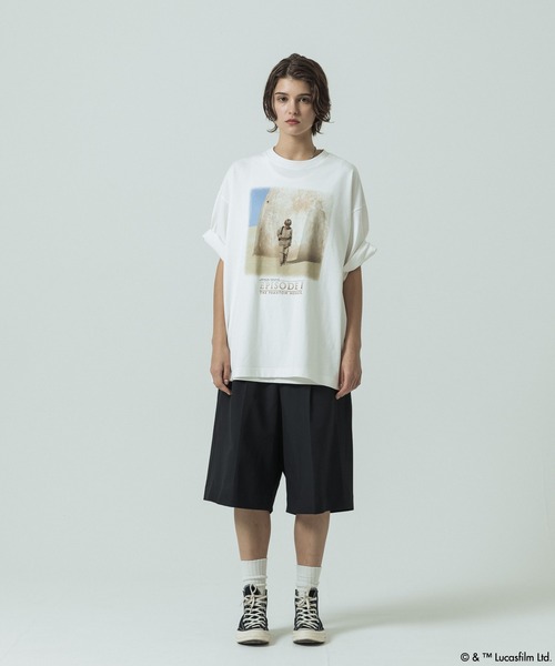 SLICK（スリック）の「【SLICK/スリック】SLICK / STAR WARS / Printed T-shirt 01/スターウォーズ / パウダー加工プリントTシャツ /オーバーサイズ シルエット/ ビンテージ（Tシャツ/カットソー・メンズ・ブラック/ホワイト・2/1/3）」の11枚目の写真