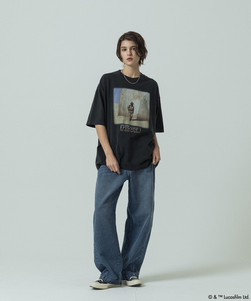 SLICK（スリック）の「【SLICK/スリック】SLICK / STAR WARS / Printed T-shirt 01/スターウォーズ / パウダー加工プリントTシャツ /オーバーサイズ シルエット/ ビンテージ（Tシャツ/カットソー・メンズ・ブラック/ホワイト・2/1/3）」の17枚目の写真