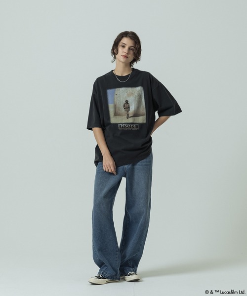 SLICK（スリック）の「【SLICK/スリック】SLICK / STAR WARS / Printed T-shirt 01/スターウォーズ / パウダー加工プリントTシャツ /オーバーサイズ シルエット/ ビンテージ（Tシャツ/カットソー・メンズ・ブラック/ホワイト・2/1/3）」の18枚目の写真