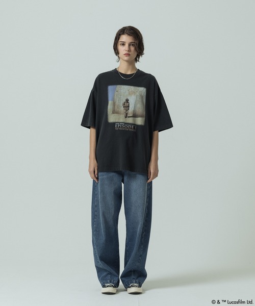 SLICK（スリック）の「【SLICK/スリック】SLICK / STAR WARS / Printed T-shirt 01/スターウォーズ / パウダー加工プリントTシャツ /オーバーサイズ シルエット/ ビンテージ（Tシャツ/カットソー・メンズ・ブラック/ホワイト・2/1/3）」の20枚目の写真