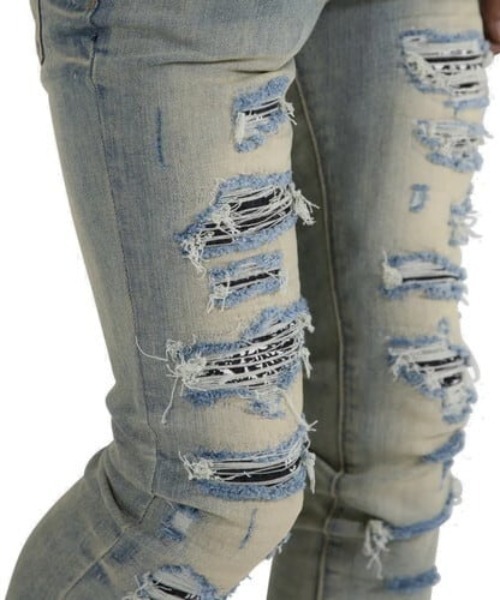 mnml(ミニマル)の「mnml/ミニマル/x165 PAISLEY STRETCH DENIM(デニムパンツ・メンズ・ブルー/ブラック・32/34/30/28/29)」の9枚目の写真