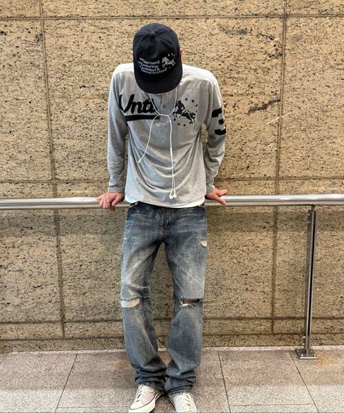 UNTITLED SEOUL(アンタイトル ソウル)の「ユニコーン ヘンリーネック スラブ ロングスリーブ グレー(Tシャツ/カットソー・レディース・その他・MEDIUM/LARGE)」の11枚目の写真