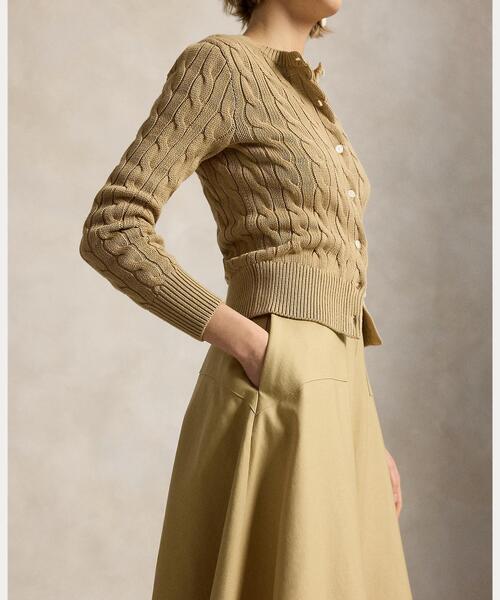 POLO RALPH LAUREN（ポロ ラルフ ローレン）の「パネルド ヘンプブレンド Aライン スカート（スカート・レディース・ブラウン系5・0/00/2/4/6/8）」の5枚目の写真