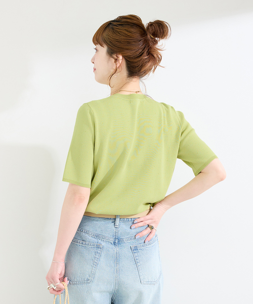 B.C STOCK(ベーセーストック)の「ウォッシャブル / 接触冷感 / ドットカーディガン(カーディガン/ボレロ・レディース・ホワイト/グリーン/ブラック・FREE)」の19枚目の写真